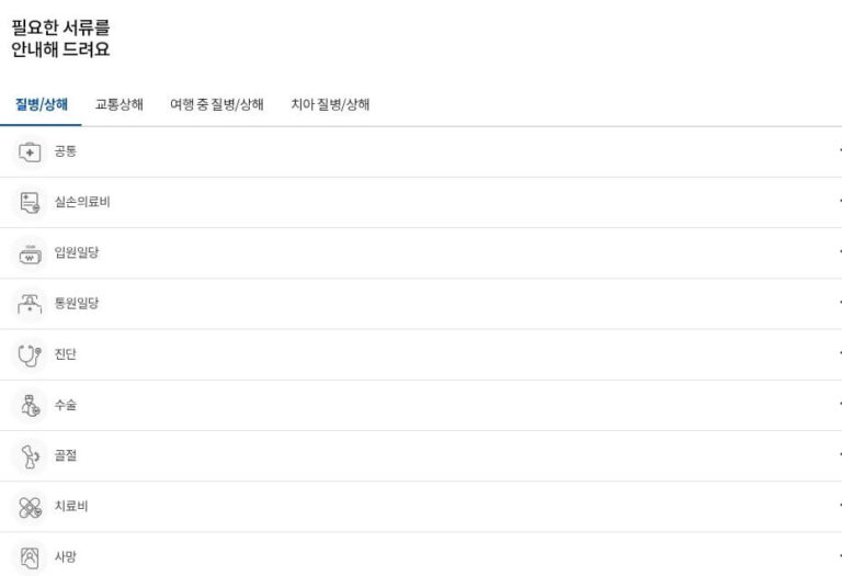 삼성화재 실비보험 청구서류 알아보기 2 삼성화재 실비서류